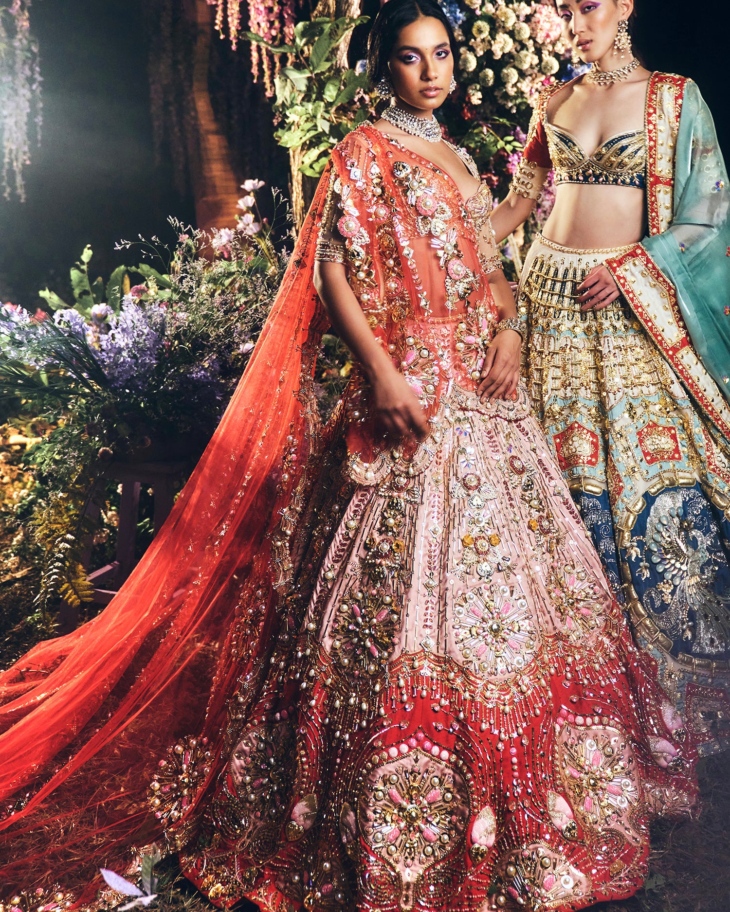 Pink bridal lehenga Clearance
