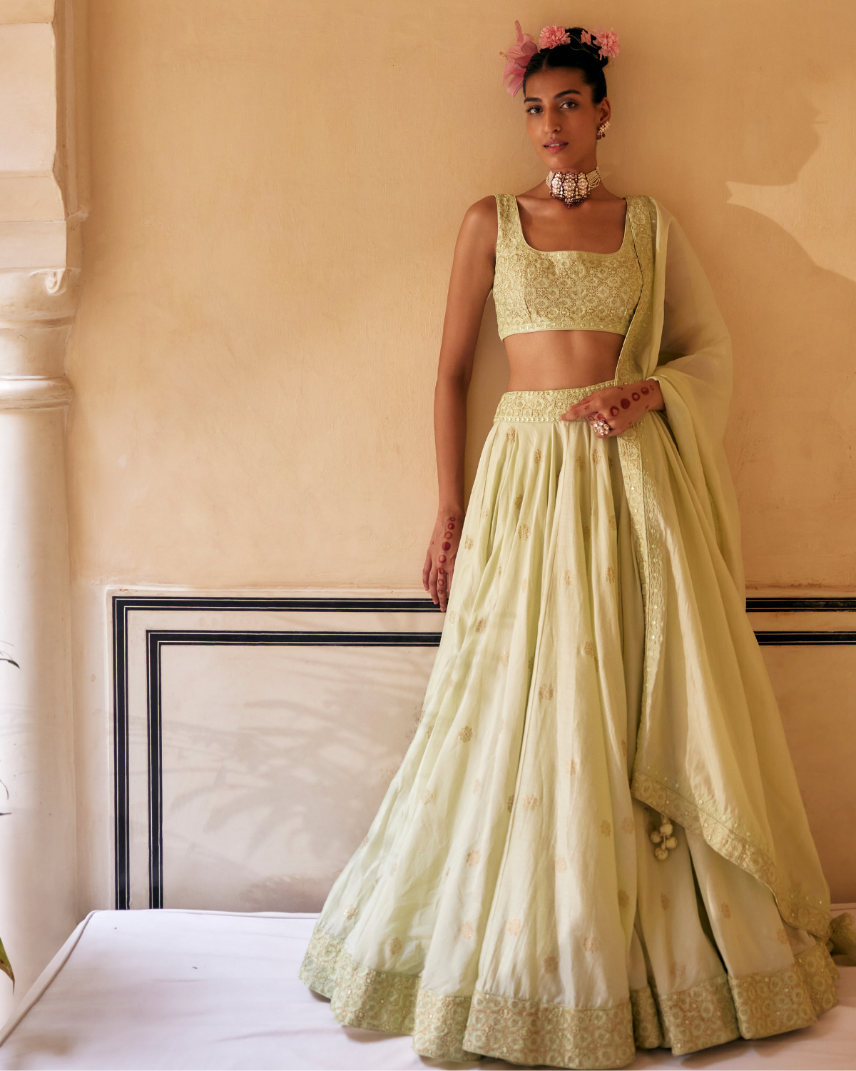 Mint lengha sales