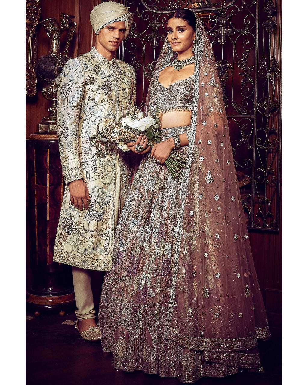 The Palace Of Provence Ekru Sherwani Set Matsya – KYNAH