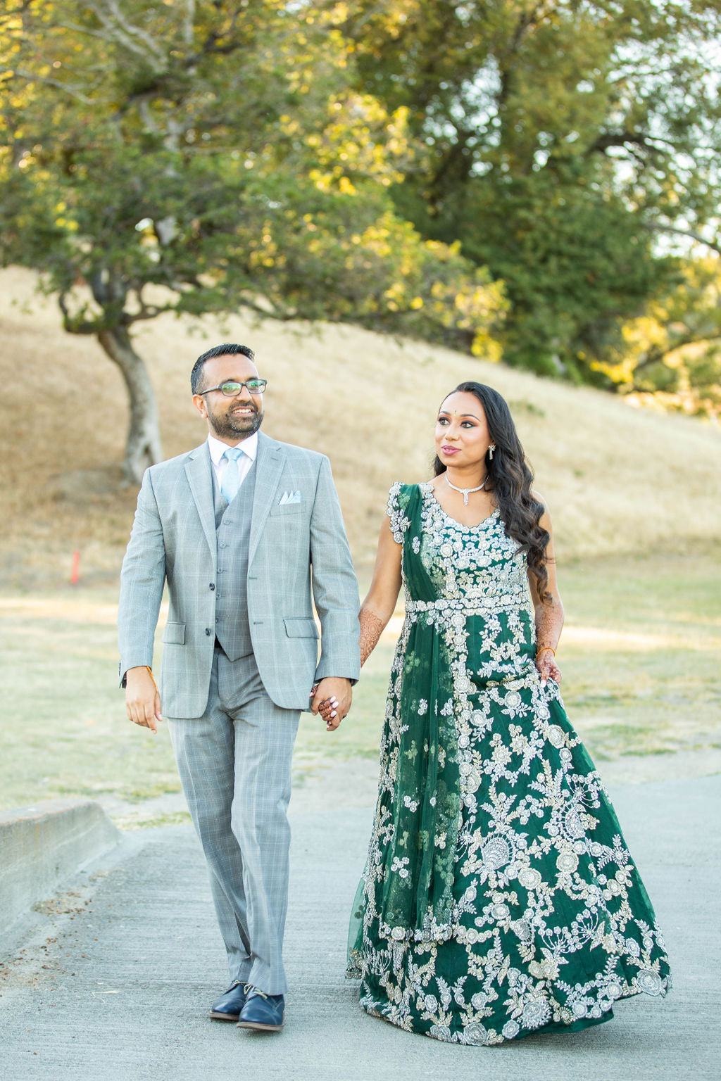 Glowing in Green for the Reception