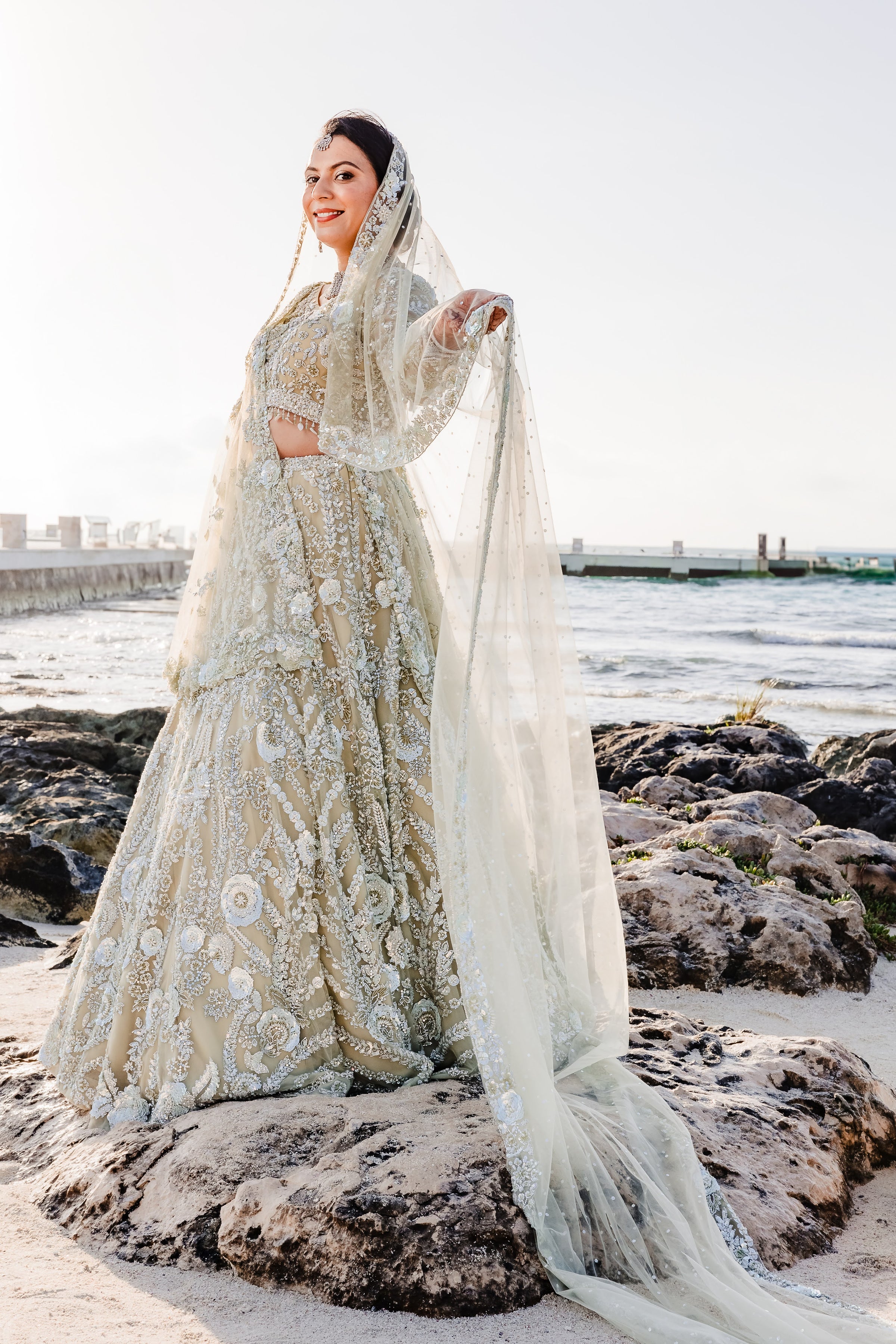 Aansi's Seaside Elegance in Seema Gujral