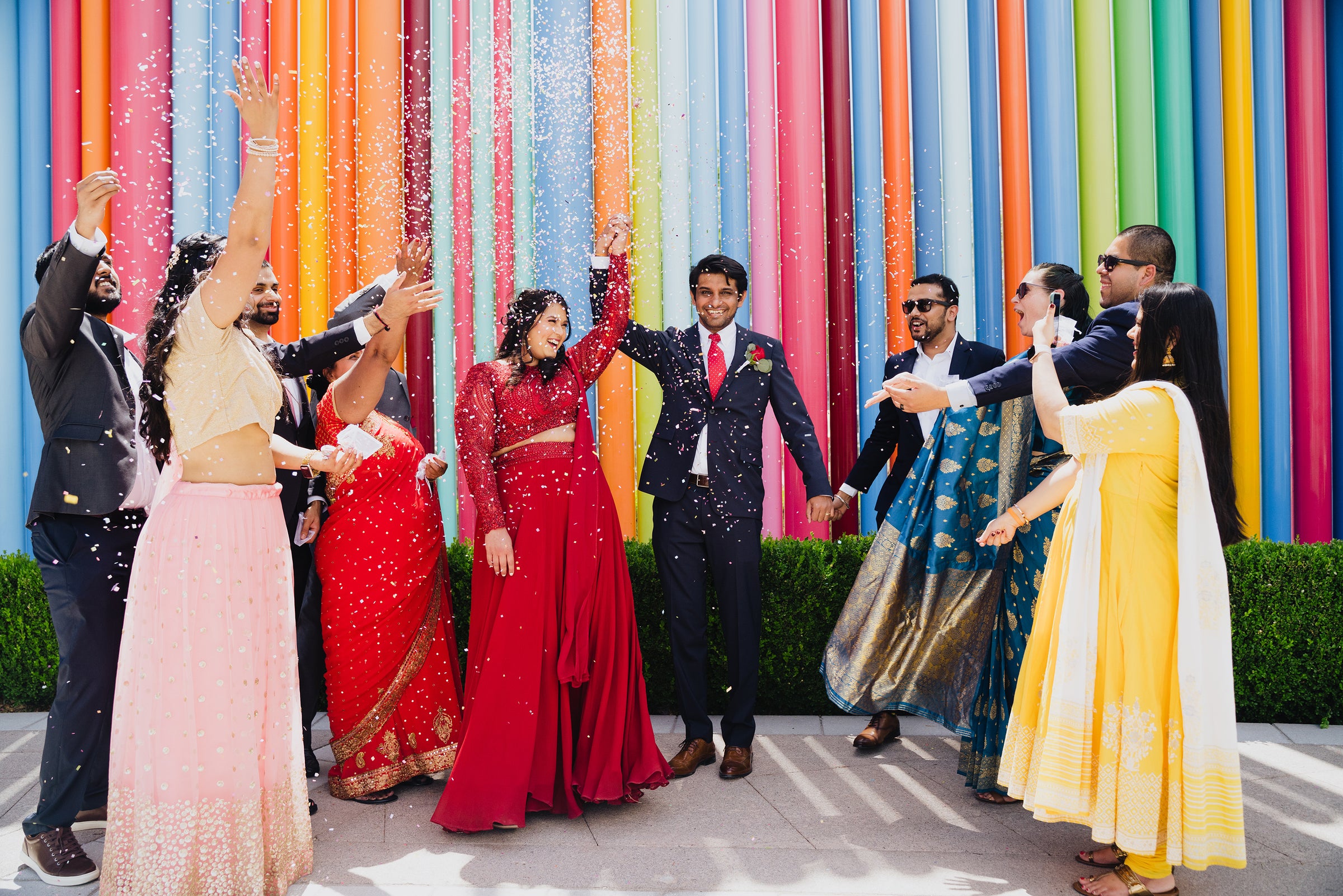 Ishani Red Beaded Lehenga