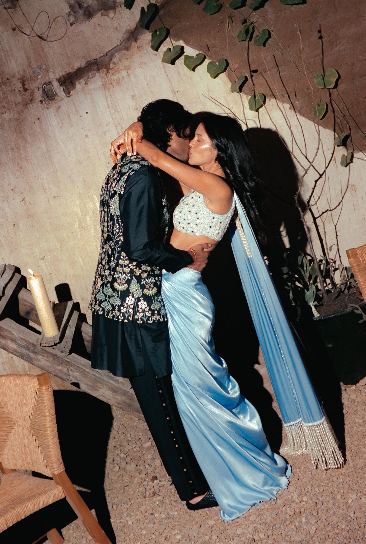 Something Blue: Poppy’s KYNAH Welcome Dinner & Sangeet Look