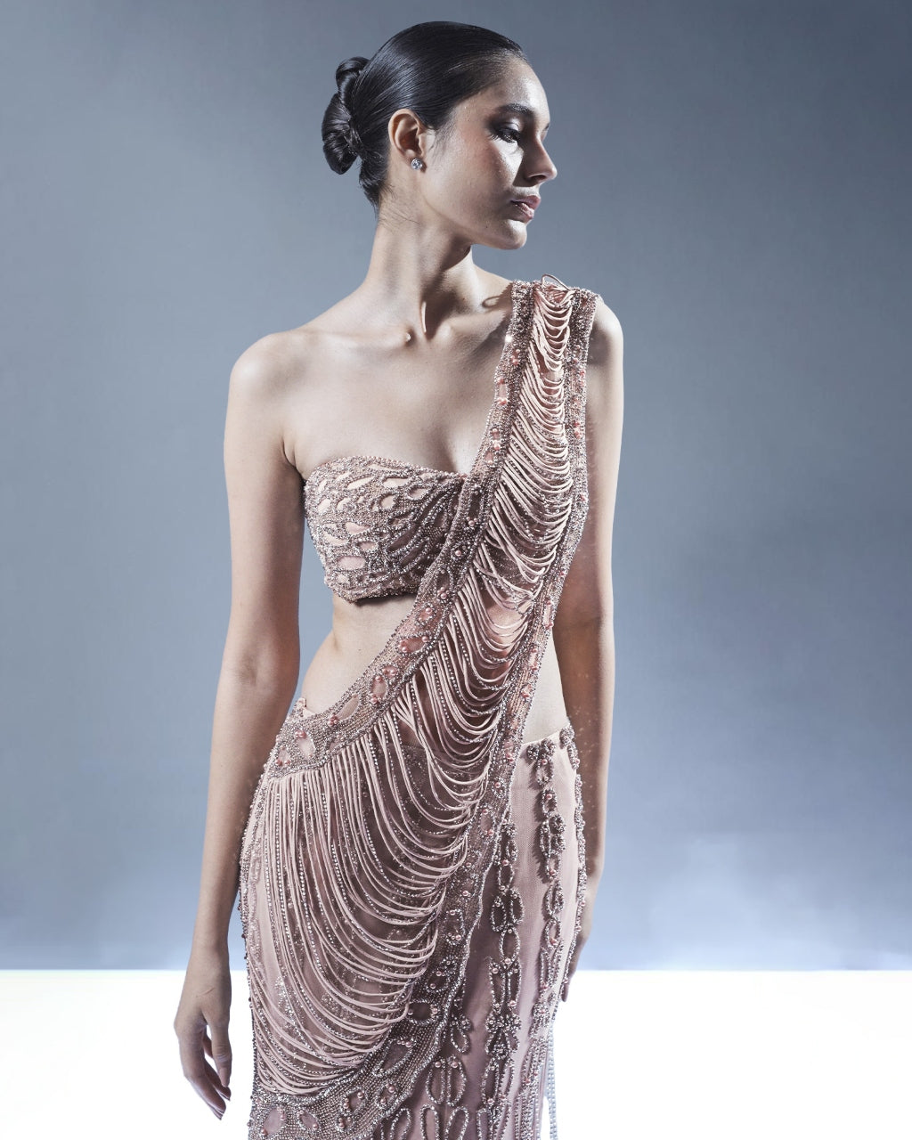 Shimmering Stillness Sari Set