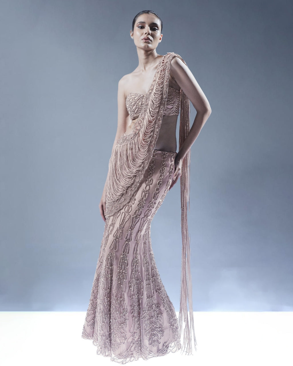 Shimmering Stillness Sari Set