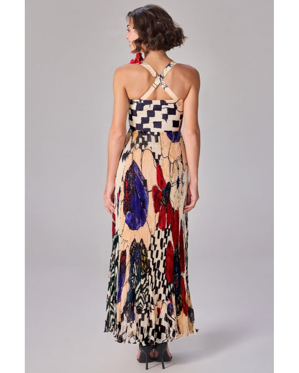 Nala Abstract Print Maxi Dress