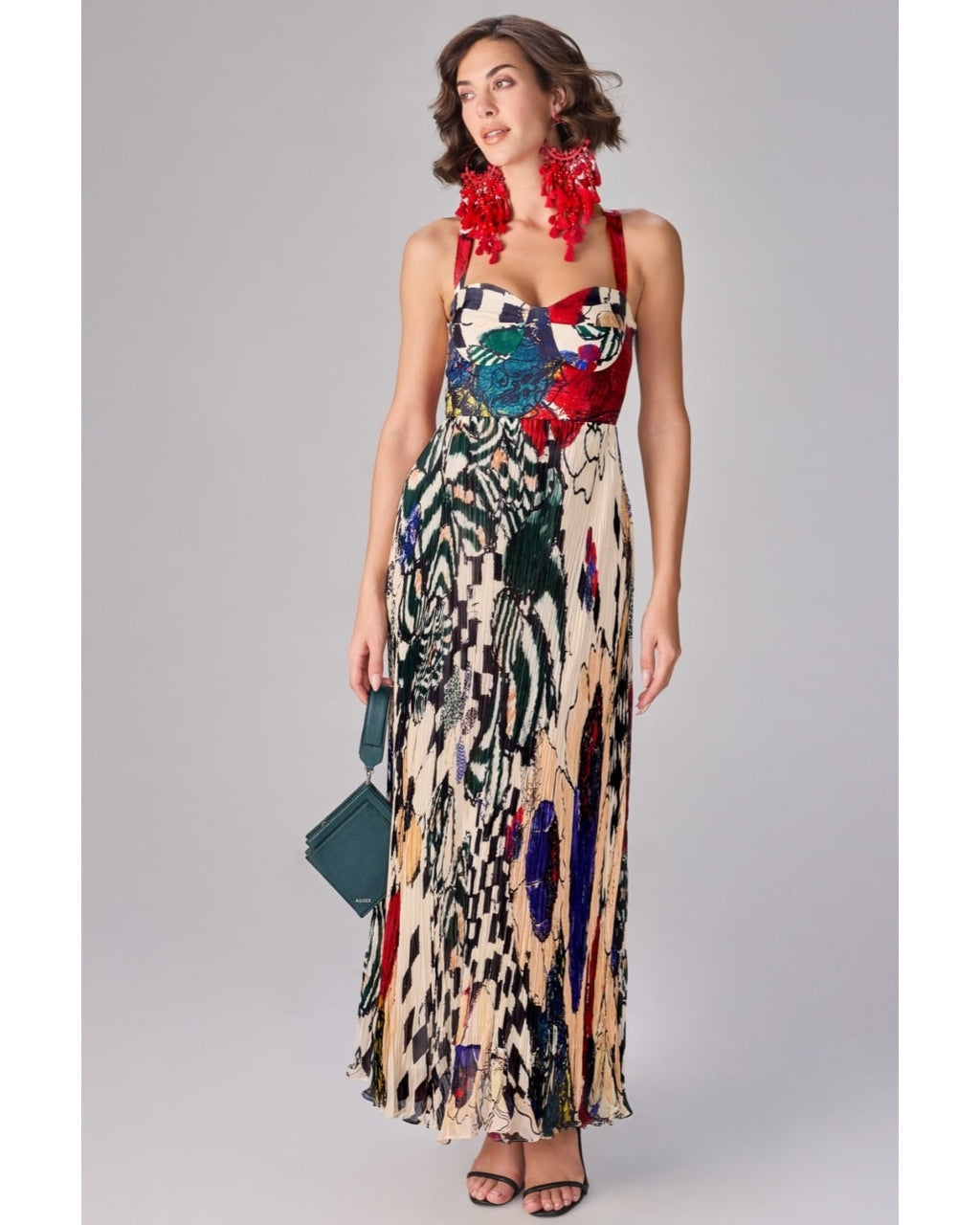 Nala Abstract Print Maxi Dress