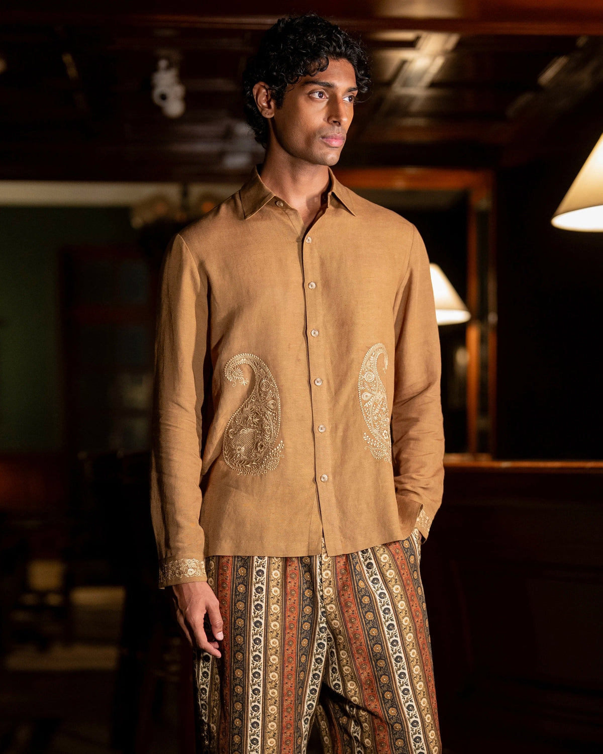 Ochre Shirt & Pant Set