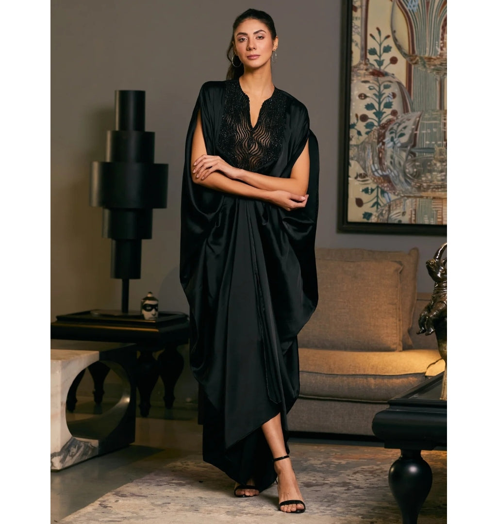 Goe Black Rope Kaftan