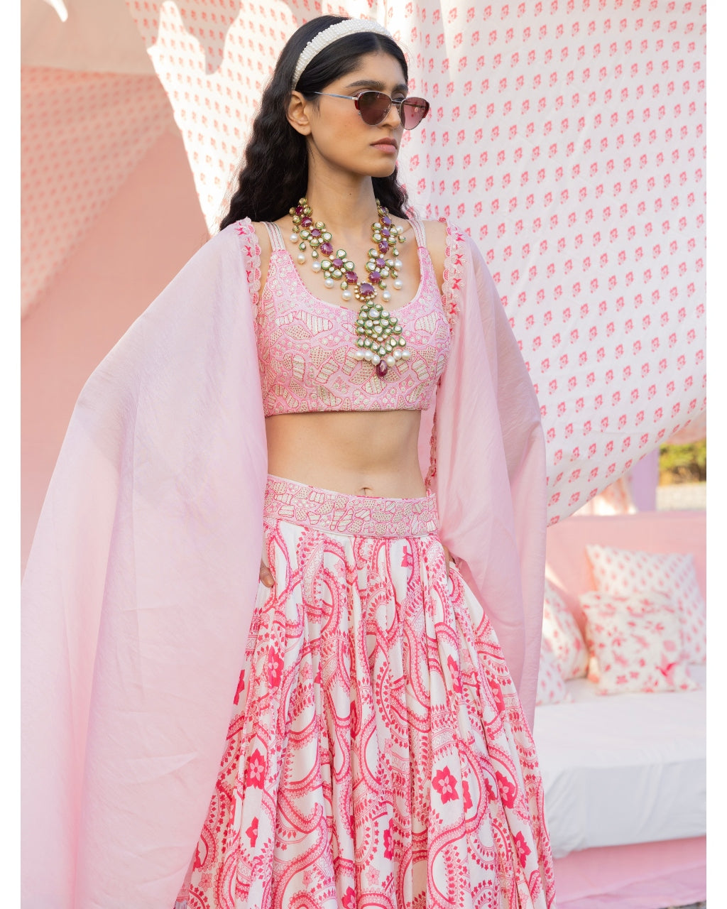 Printed Lehenga Leather Patch