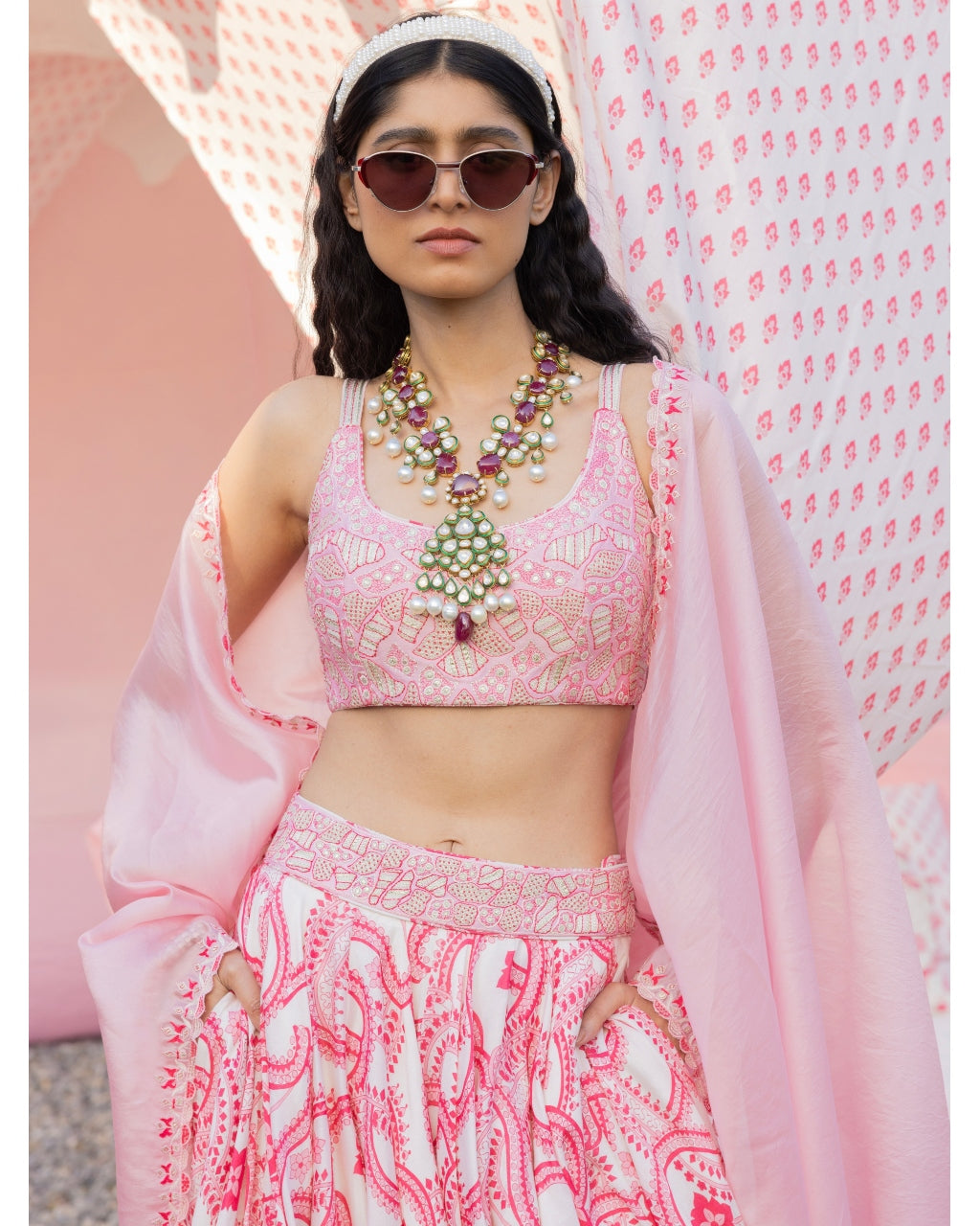 Printed Lehenga Leather Patch