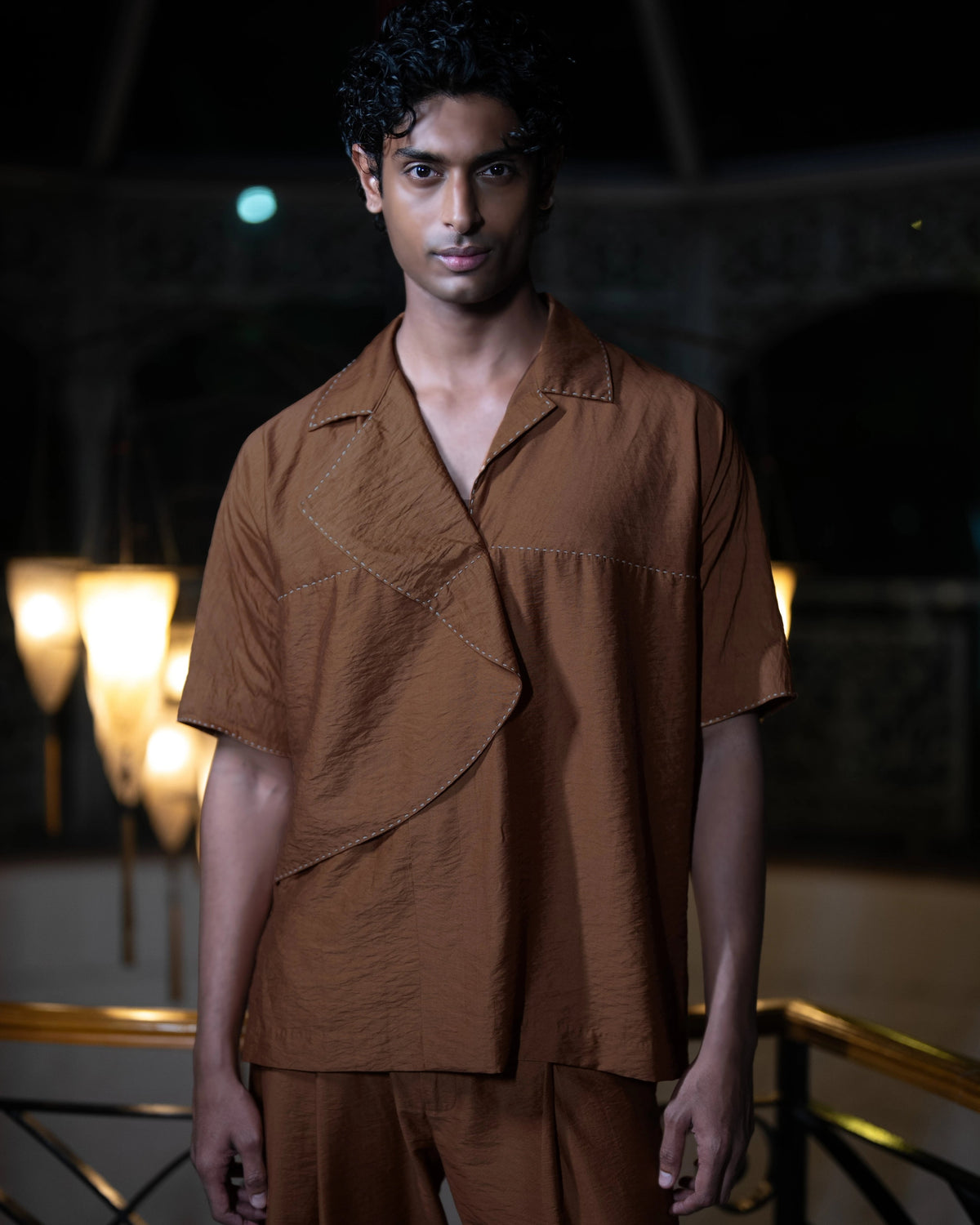 Rust Relaxed Shirt And Pants
