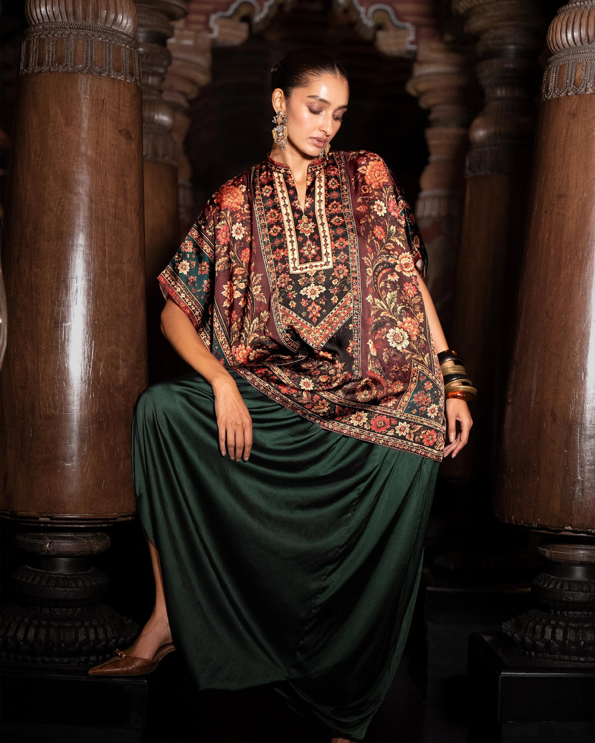 Heritage Floral Cowl Pant Set