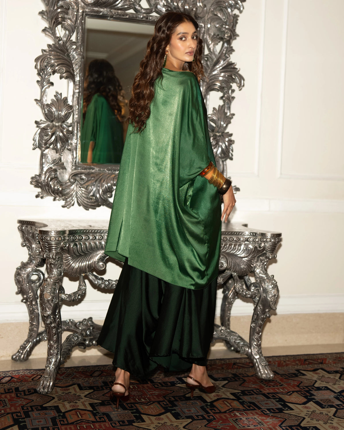 Emerald Ombré Culotte Pant Set