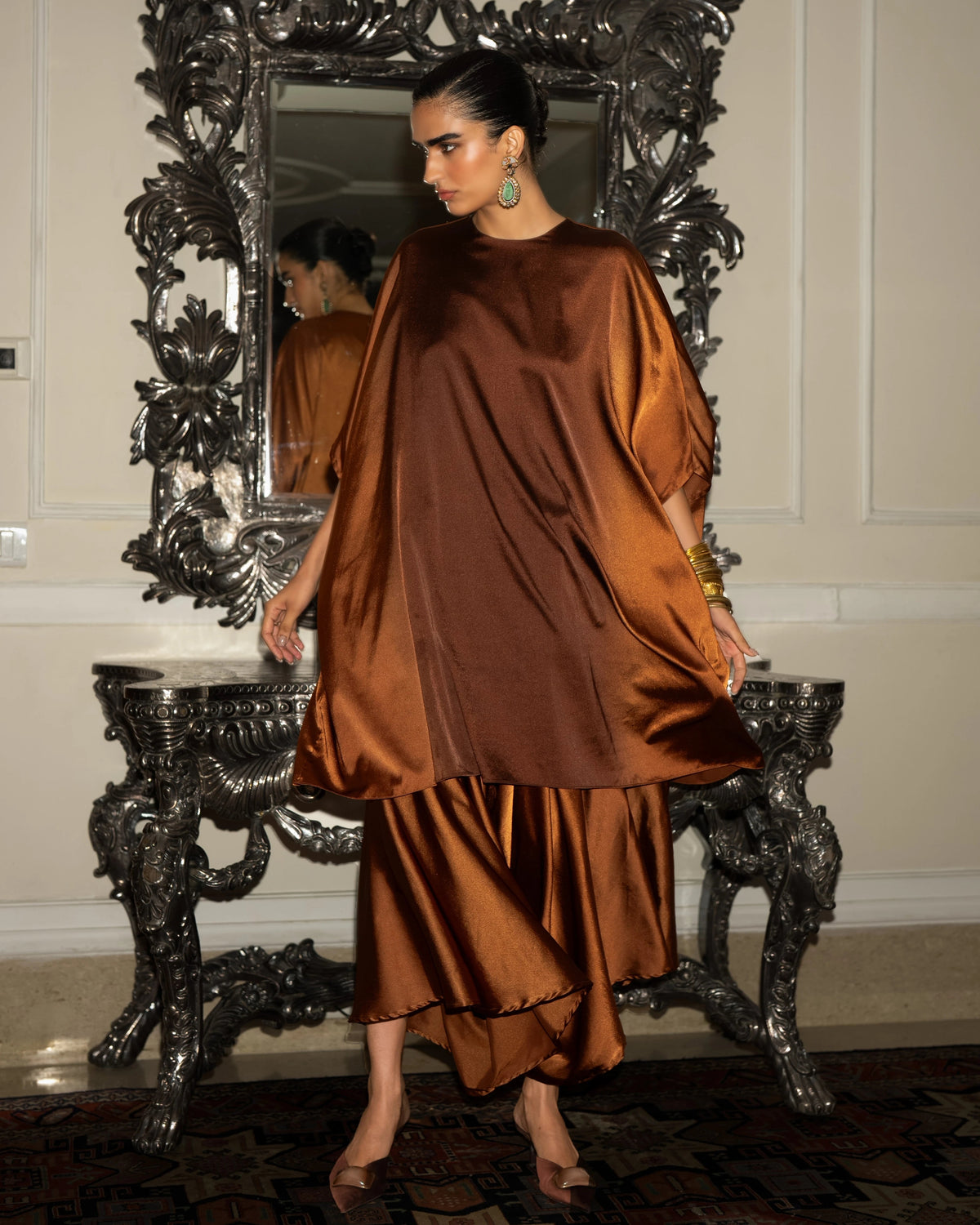 Cinnamon Ombré Culotte Pant Set