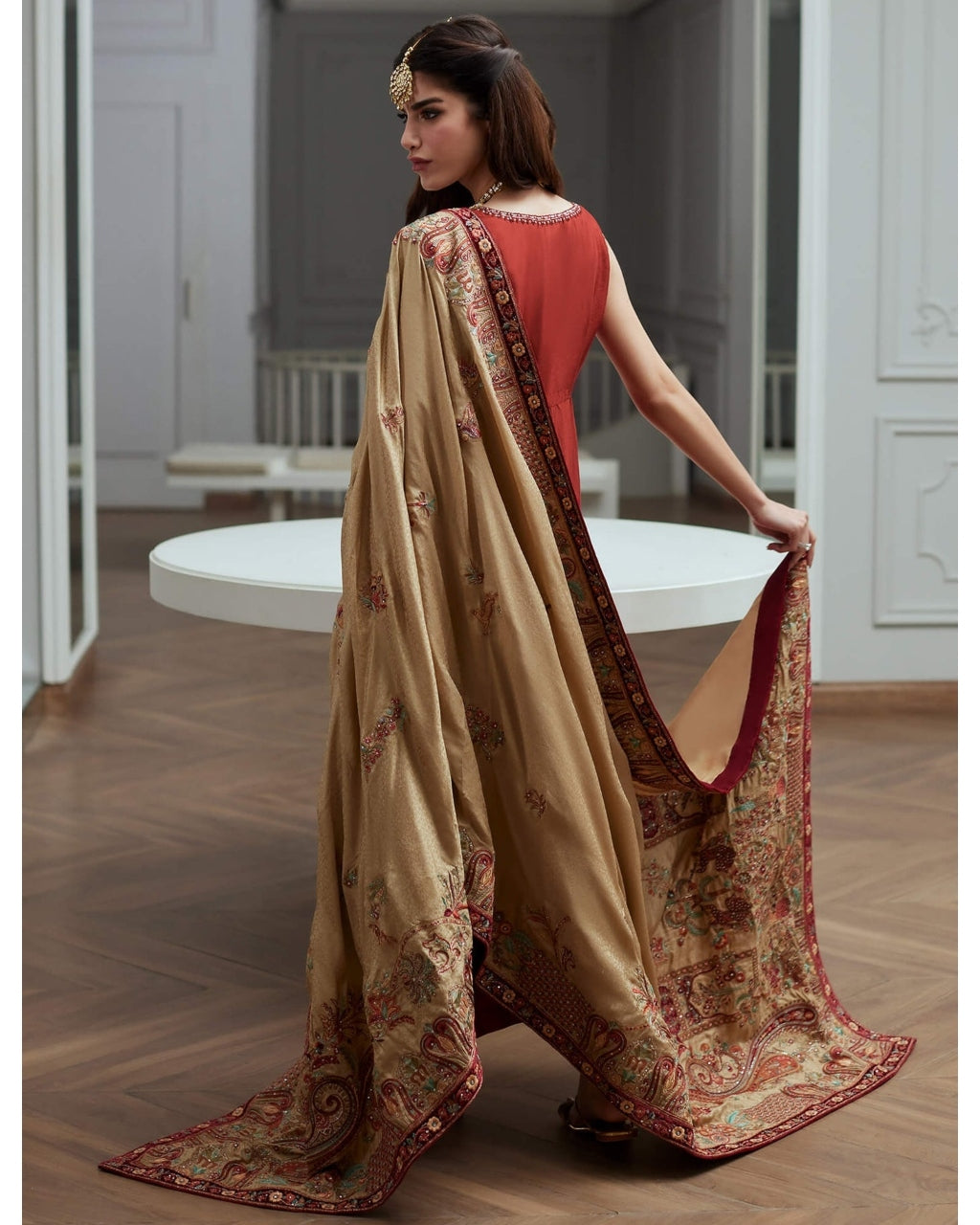 Harper Peshwas & Shawl Set