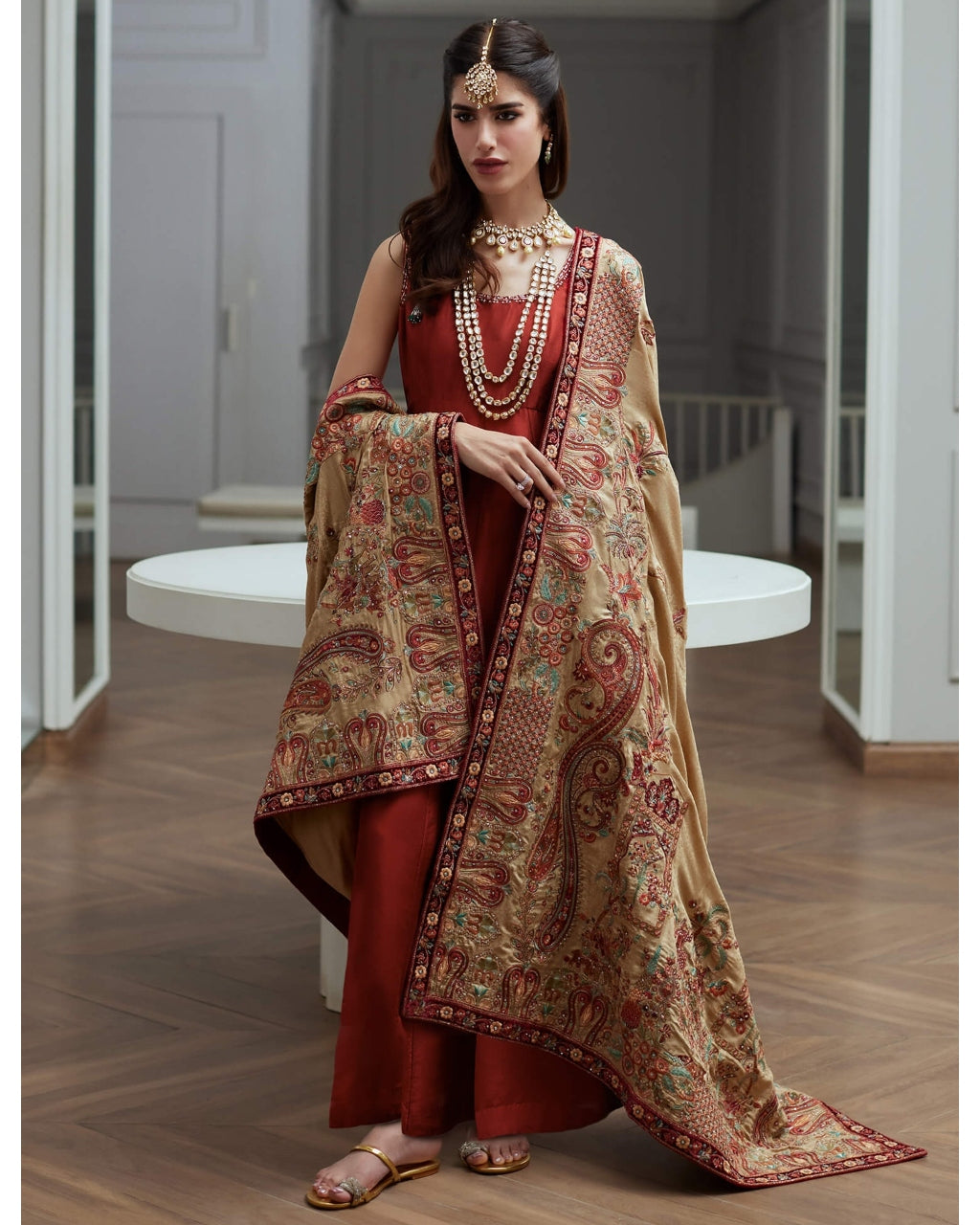 Harper Peshwas & Shawl Set