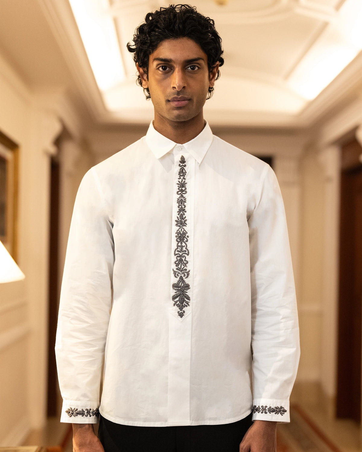Ivory Shirt & Pant Set