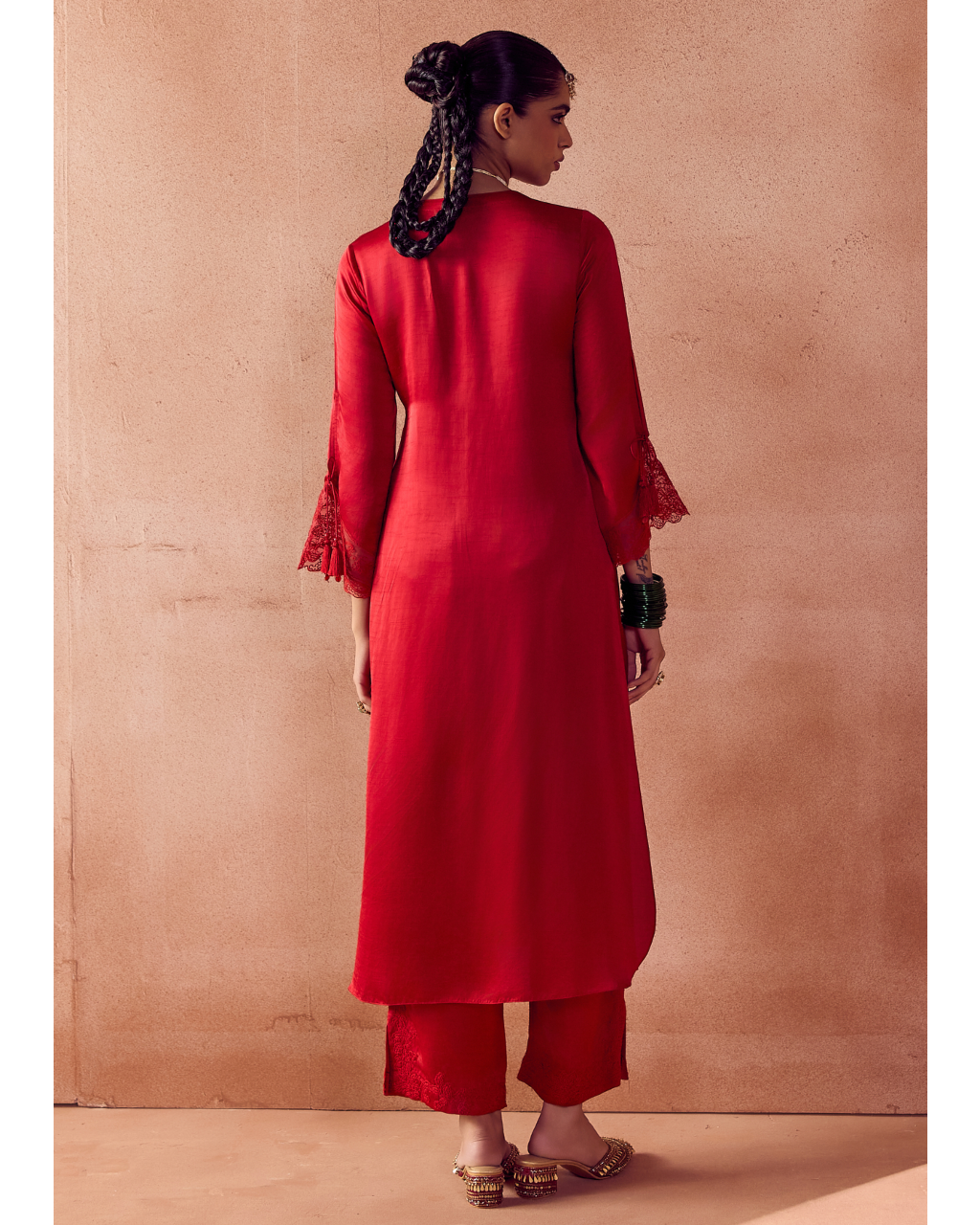 Red Kurta Set