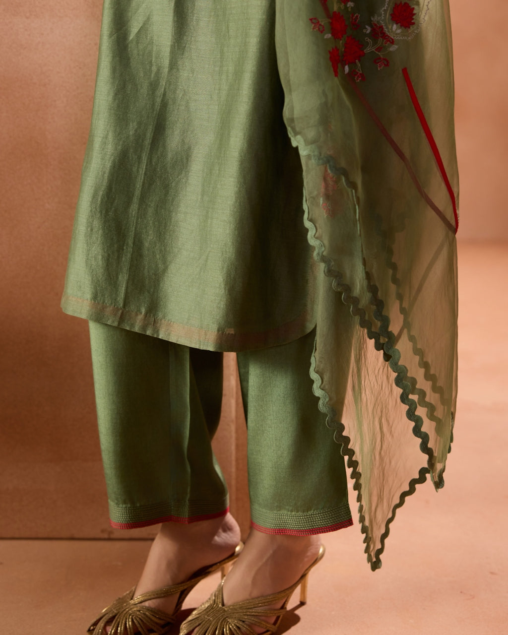 Green Kurta Set