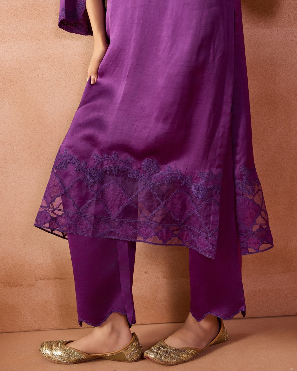 Purple Kurta Set