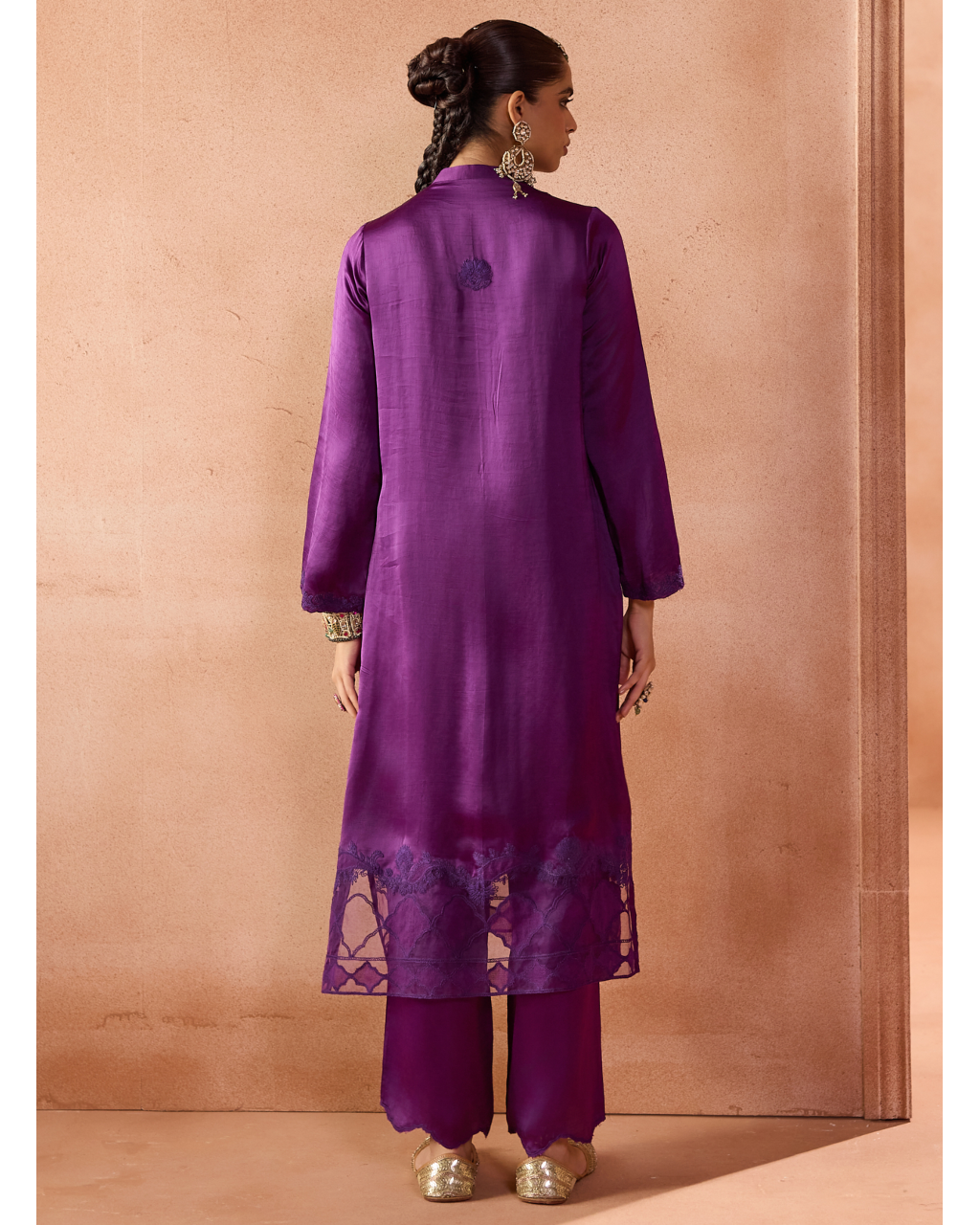 Purple Kurta Set