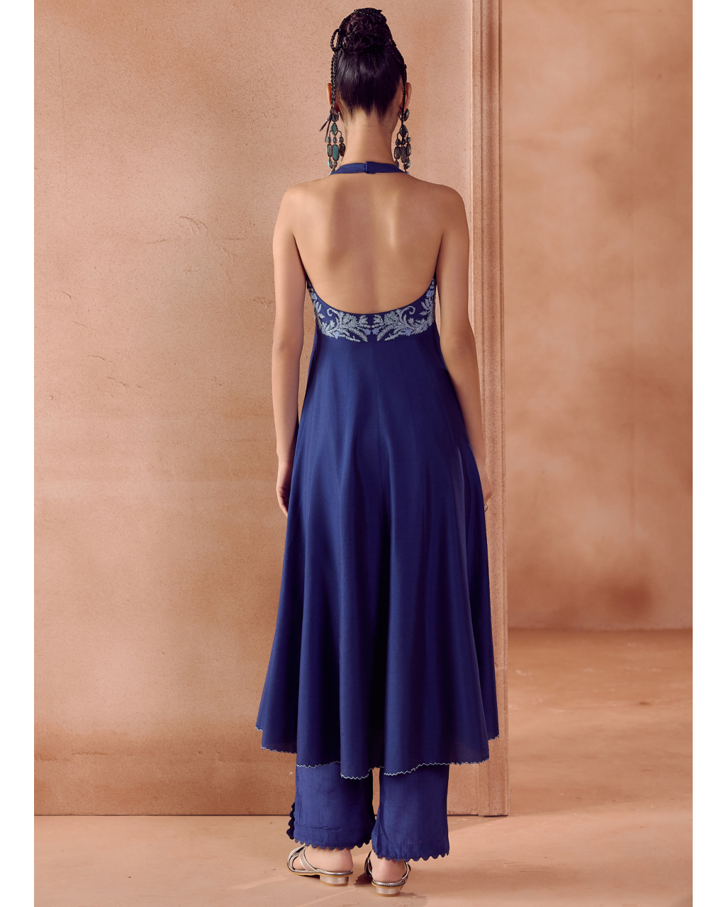Blue Anarkali Set