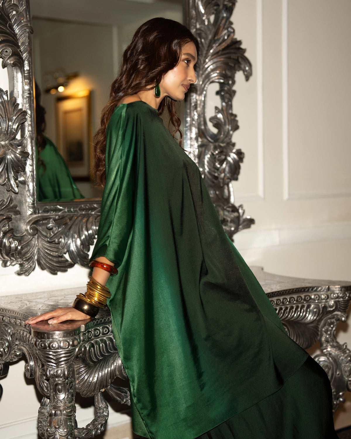 Emerald Ombré Culotte Pant Set
