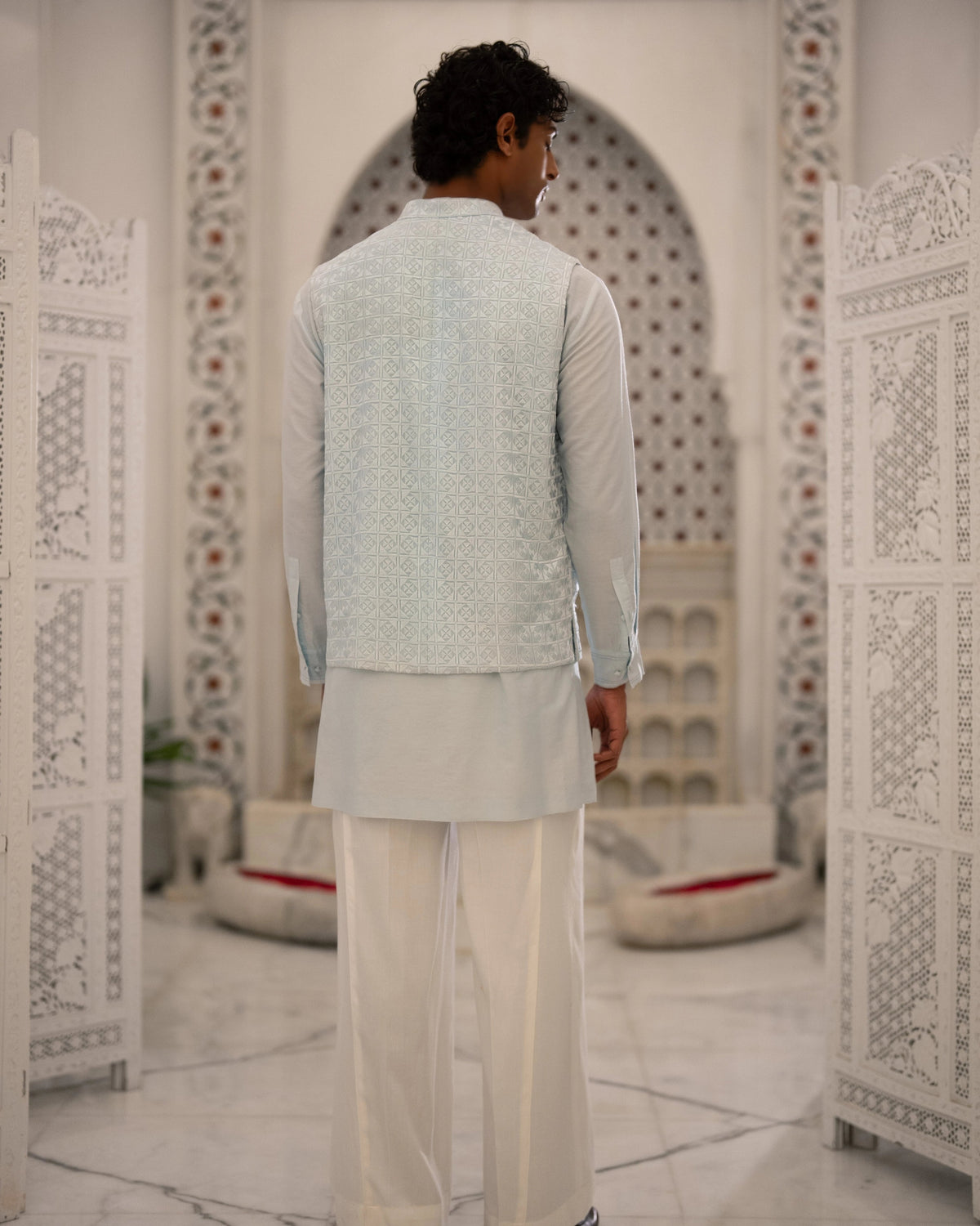 Ice Blue Bandi Three-Piece Set