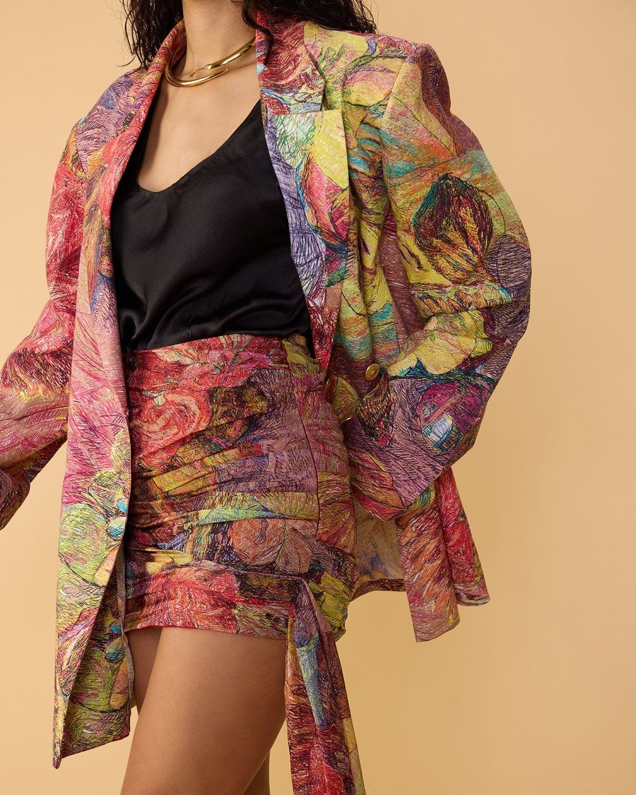 Jenna Blazer & Ivana Camisole With Carlitta Skirt