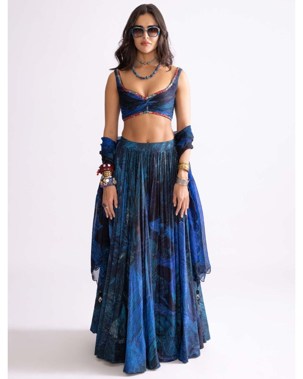 Riley Magnolia Lehenga Set