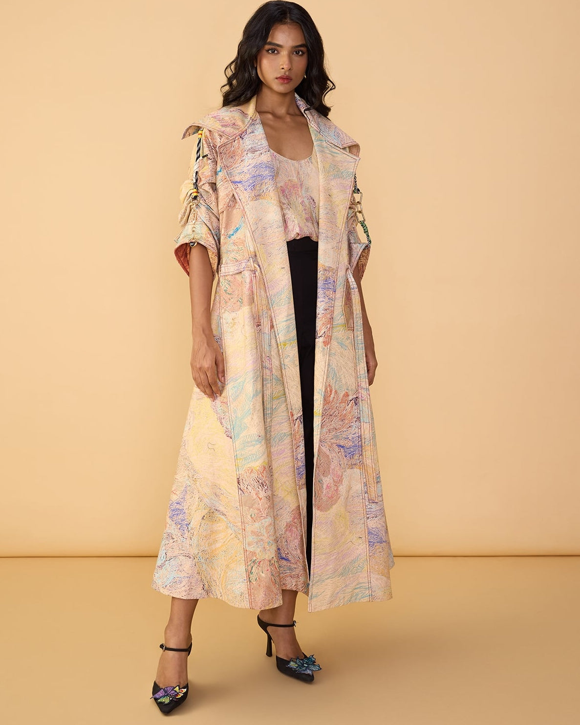 Willow Trench & Ivana Camisole With Loly Trousers