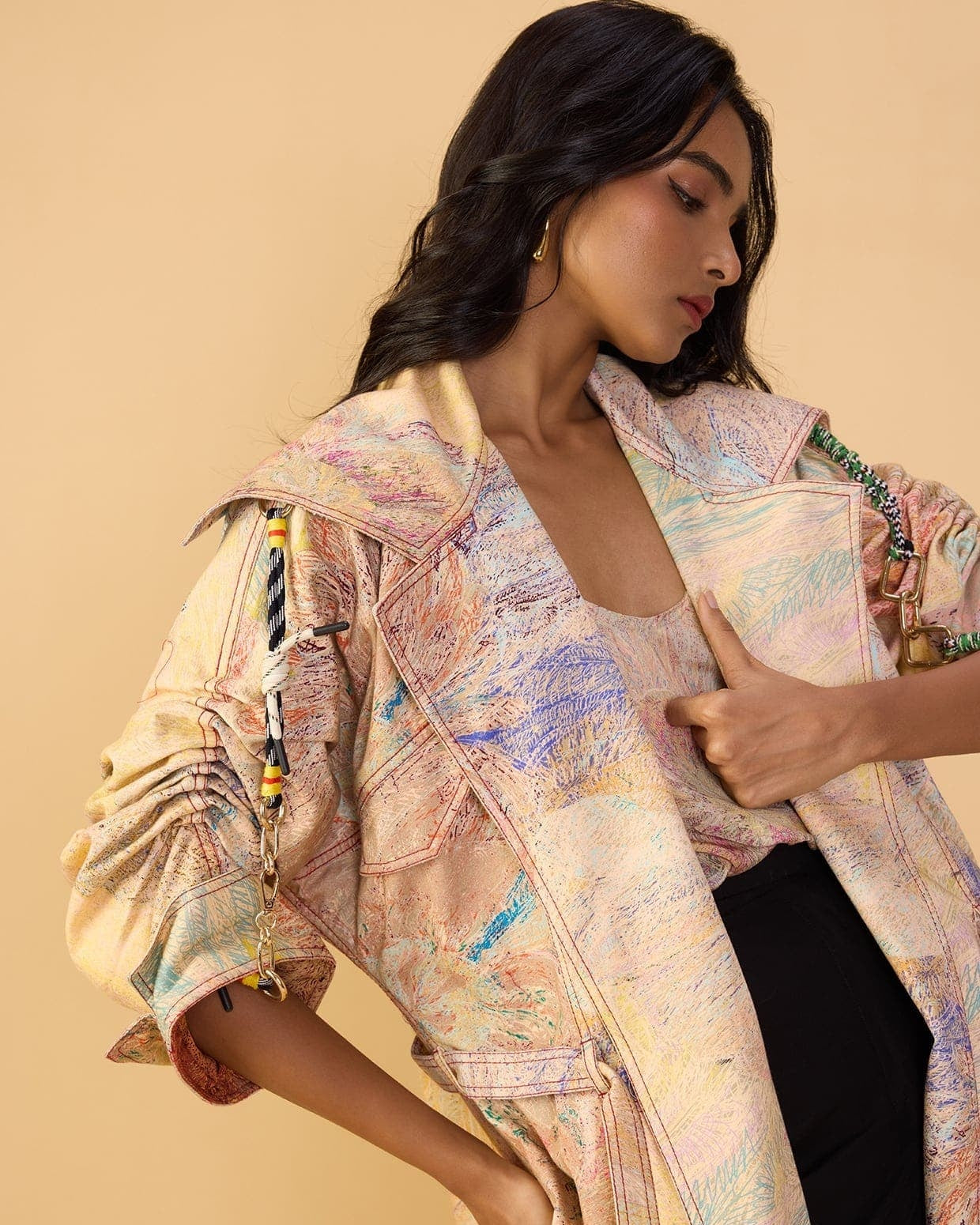 Willow Trench & Ivana Camisole With Loly Trousers