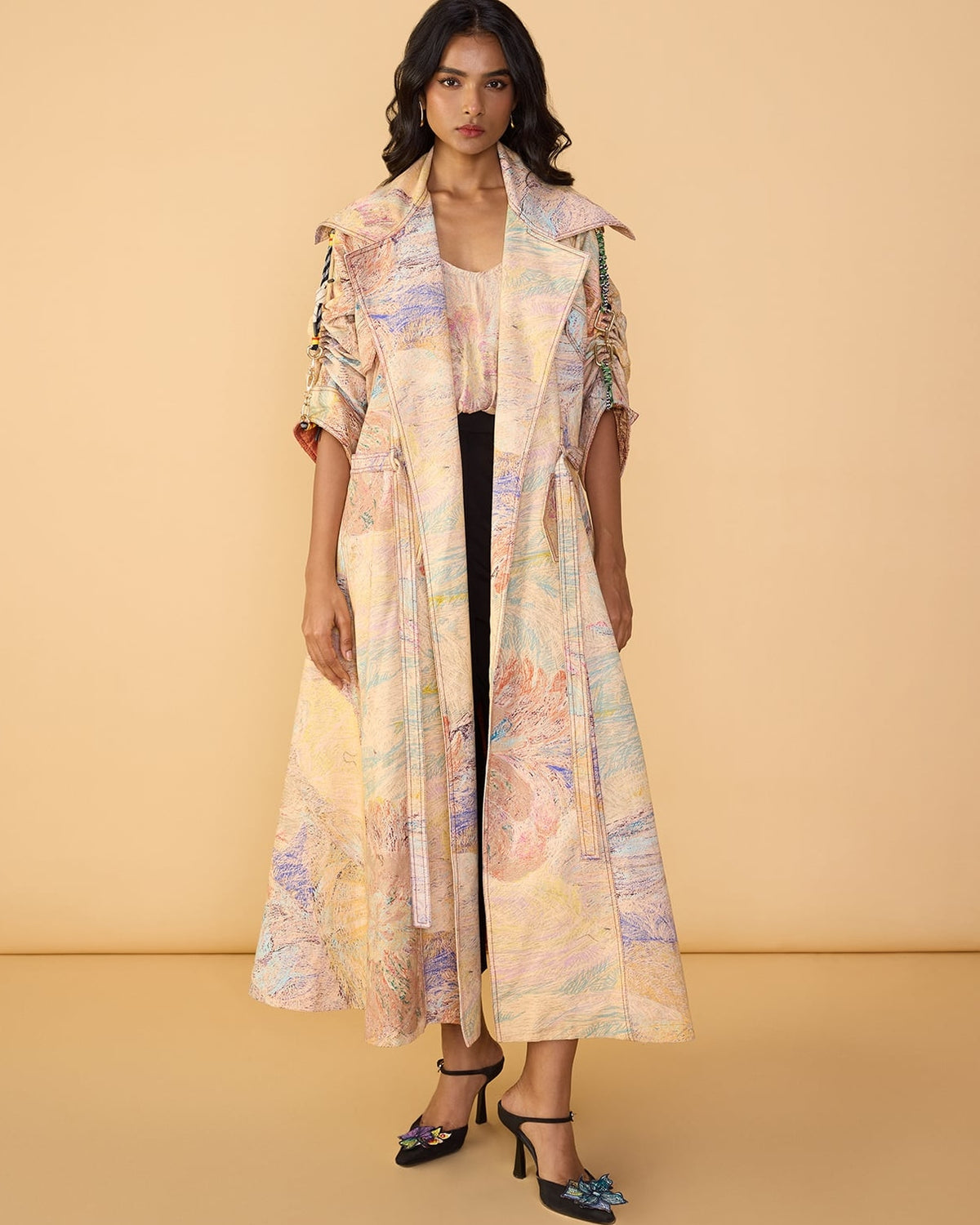 Willow Trench & Ivana Camisole With Loly Trousers