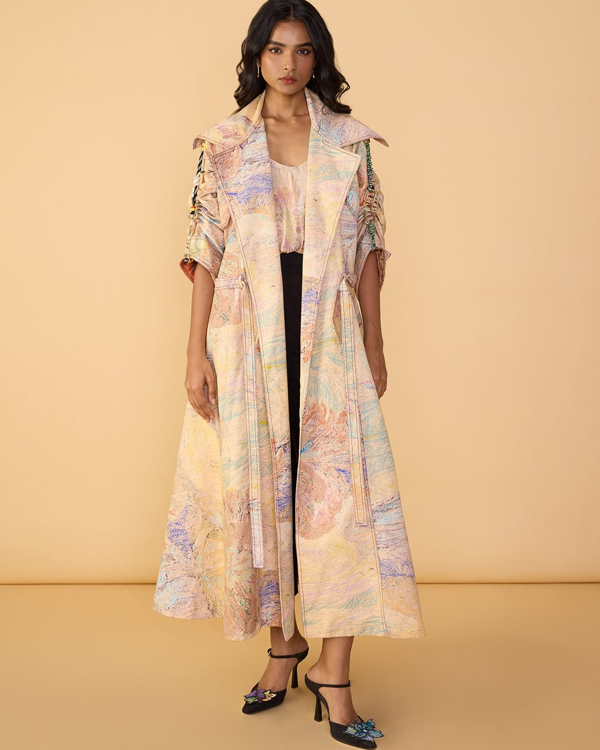 Willow Trench & Ivana Camisole With Loly Trousers