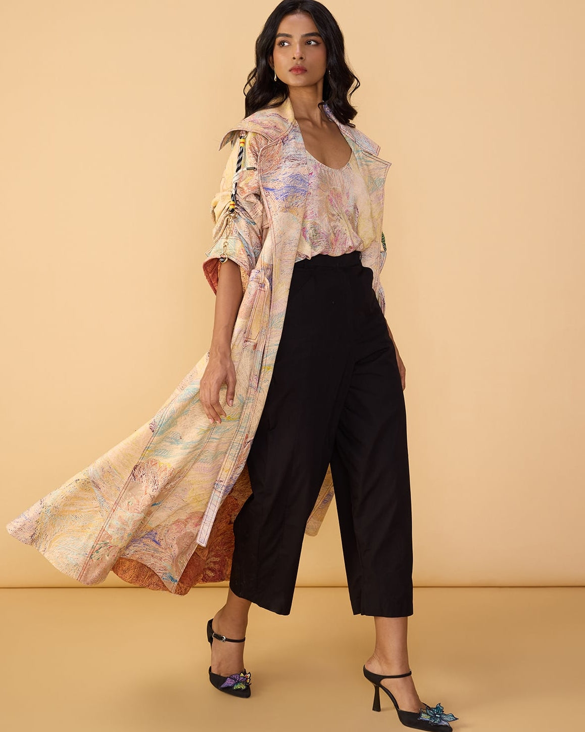 Willow Trench & Ivana Camisole With Loly Trousers