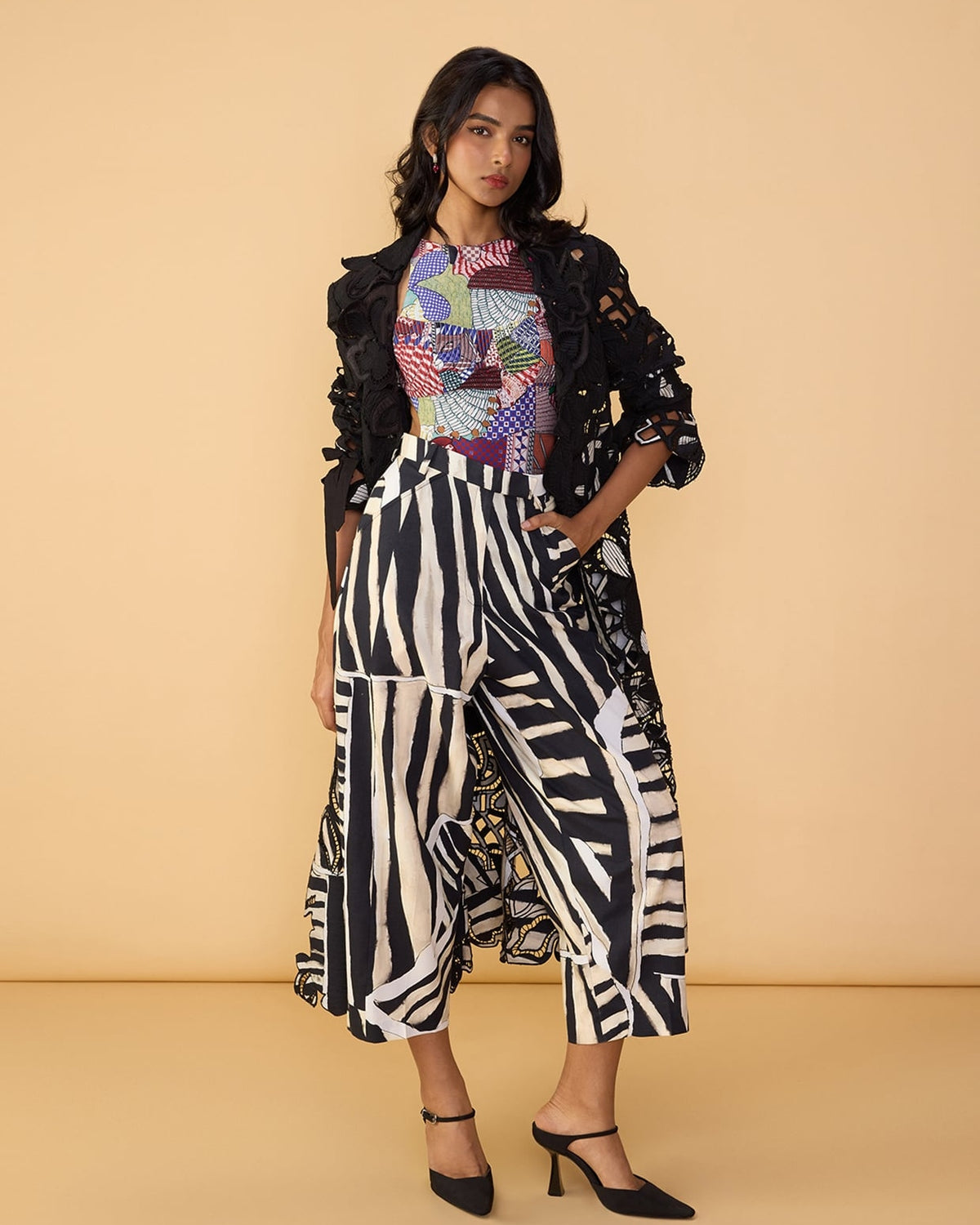 Mel Trench & Elira Bodysuit With Loly Trousers