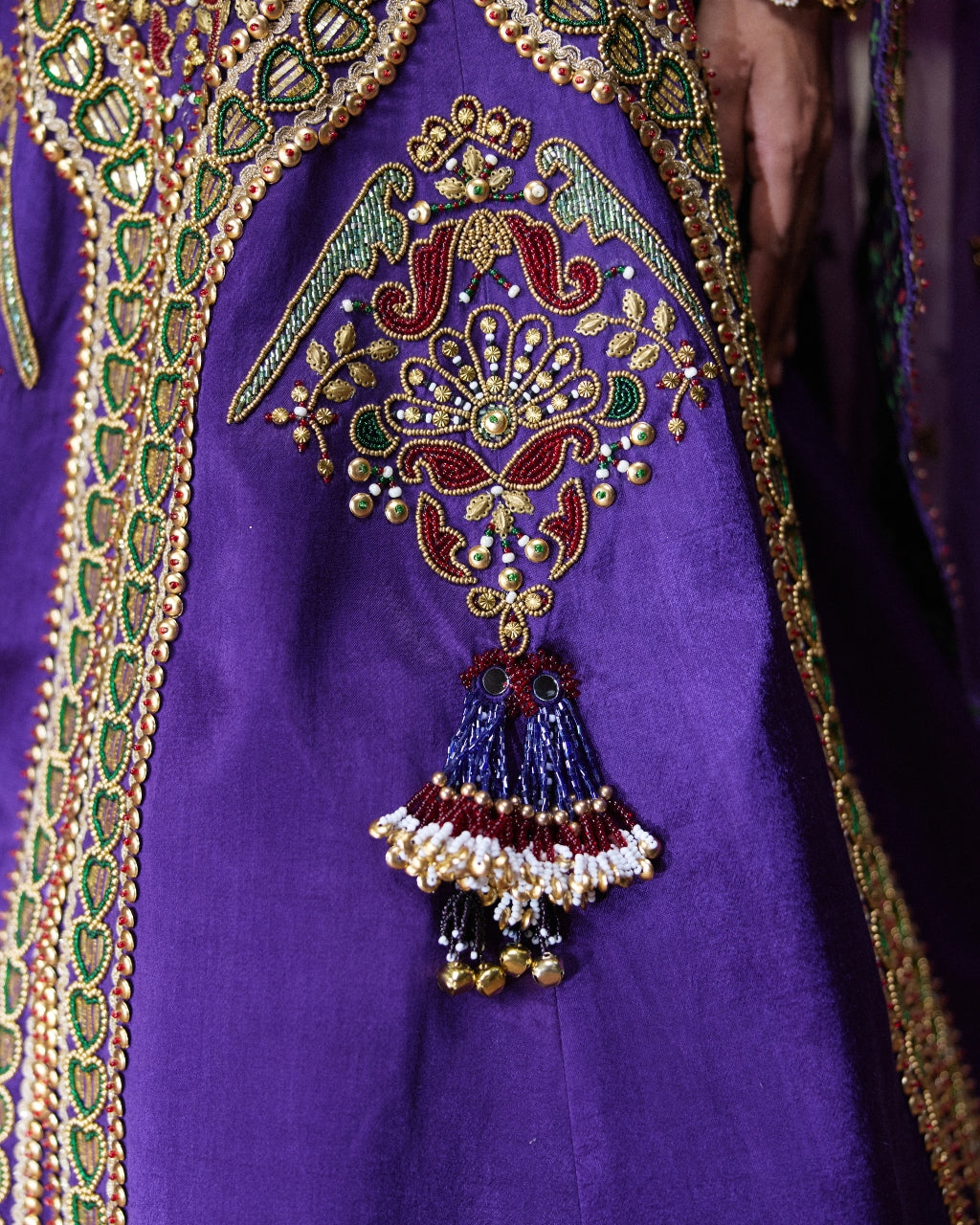 Padmini Purple Embroidered Lehenga Set
