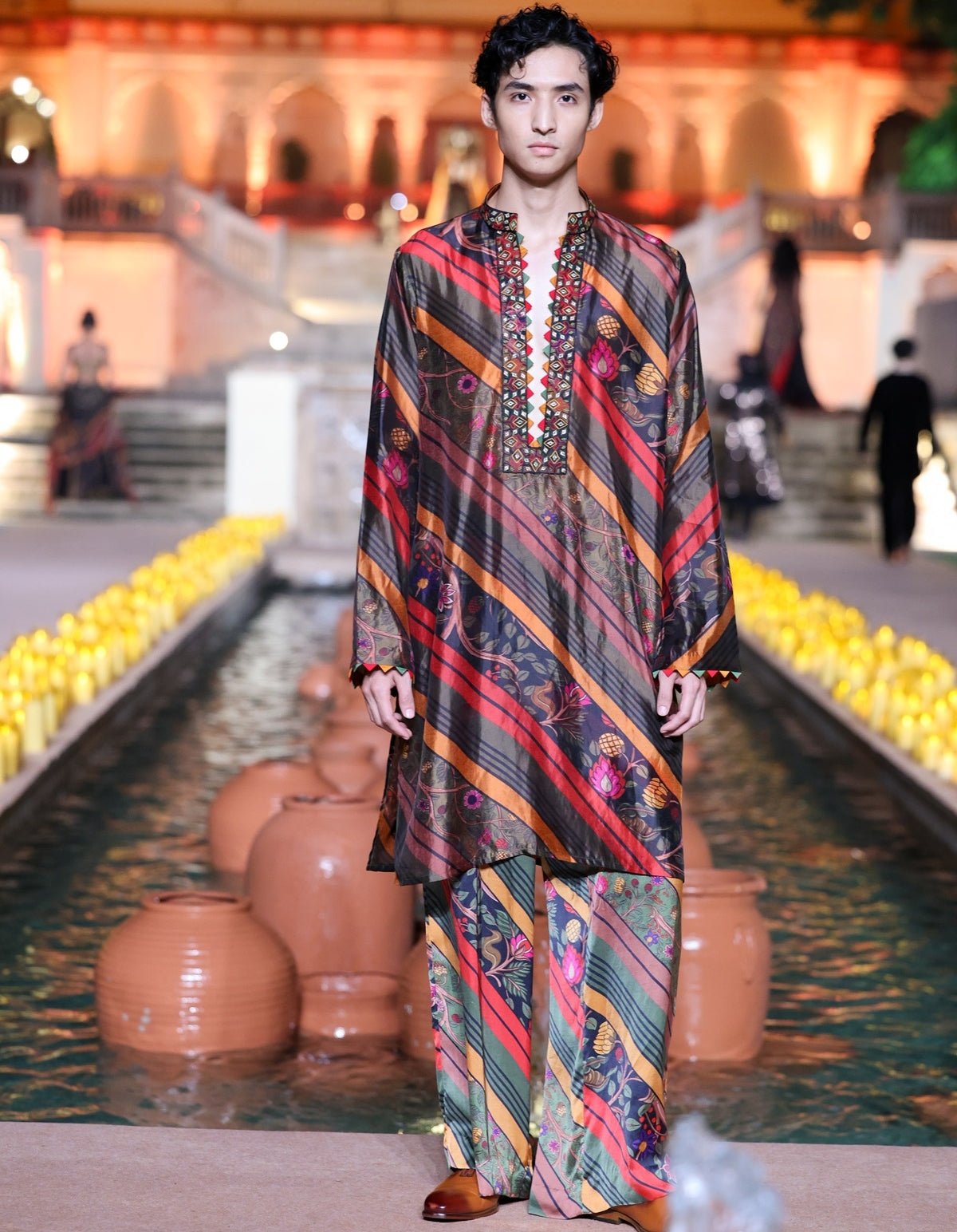 Printed Multi Coloured Classis Kurta Set