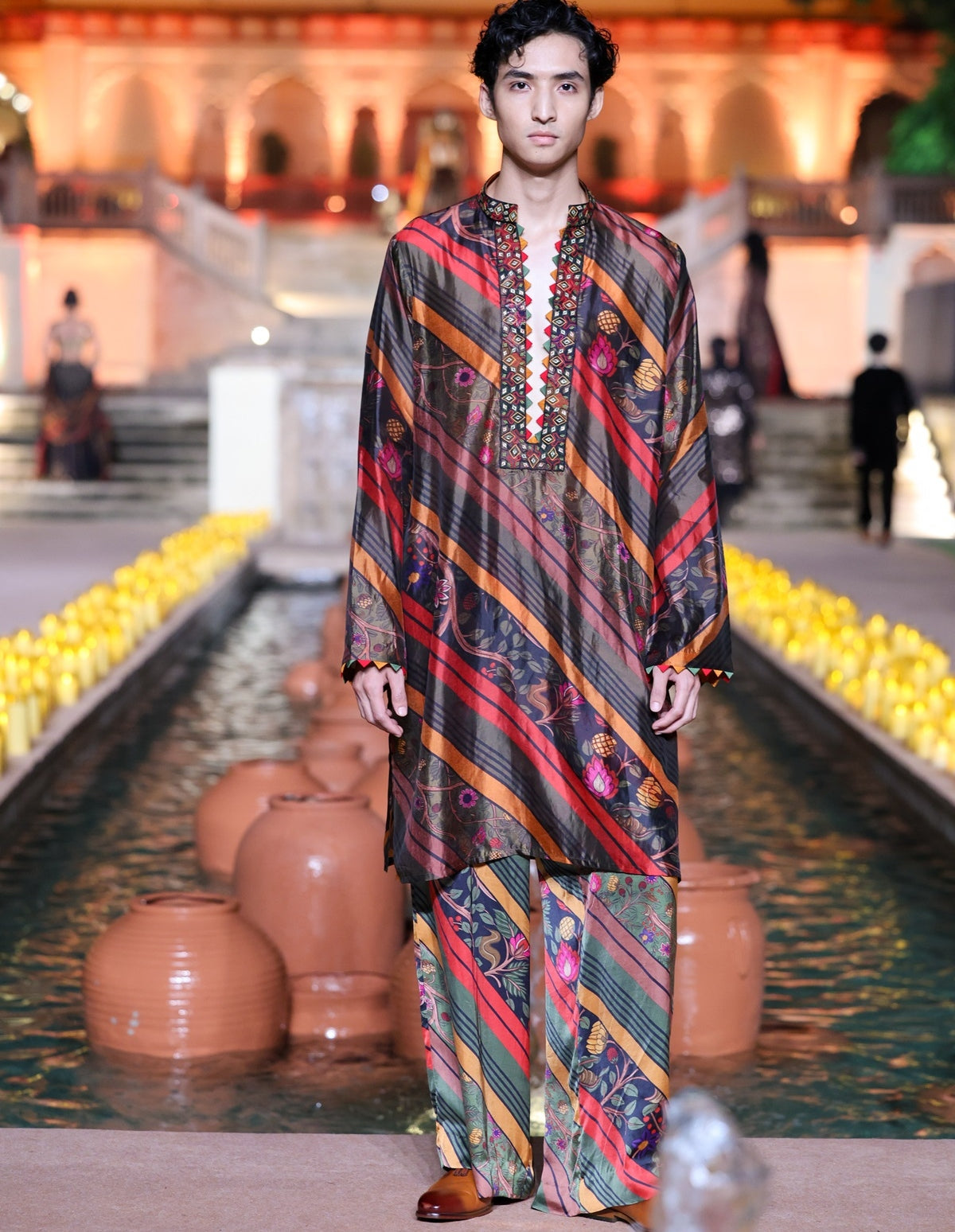 Printed Multi Coloured Classis Kurta Set
