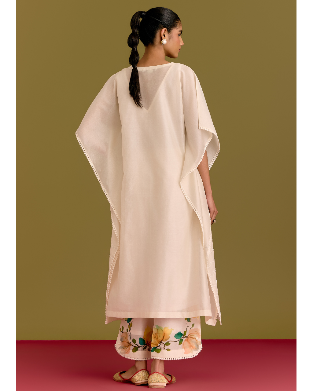 Ivory Handpaint Kaftan Set
