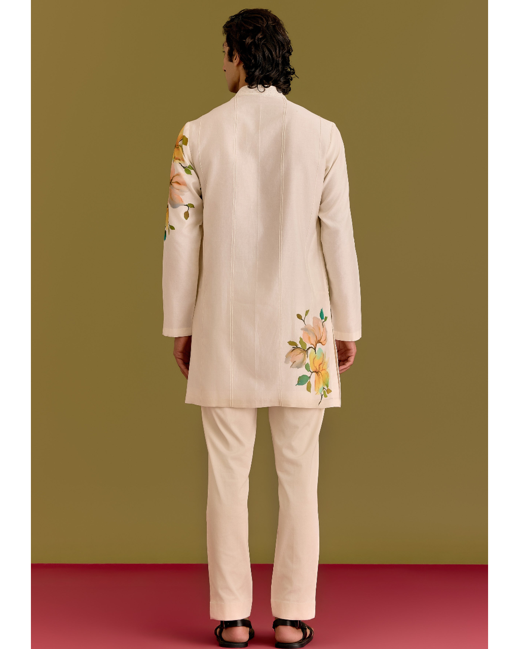 Ivory Handpainted Kurta Set