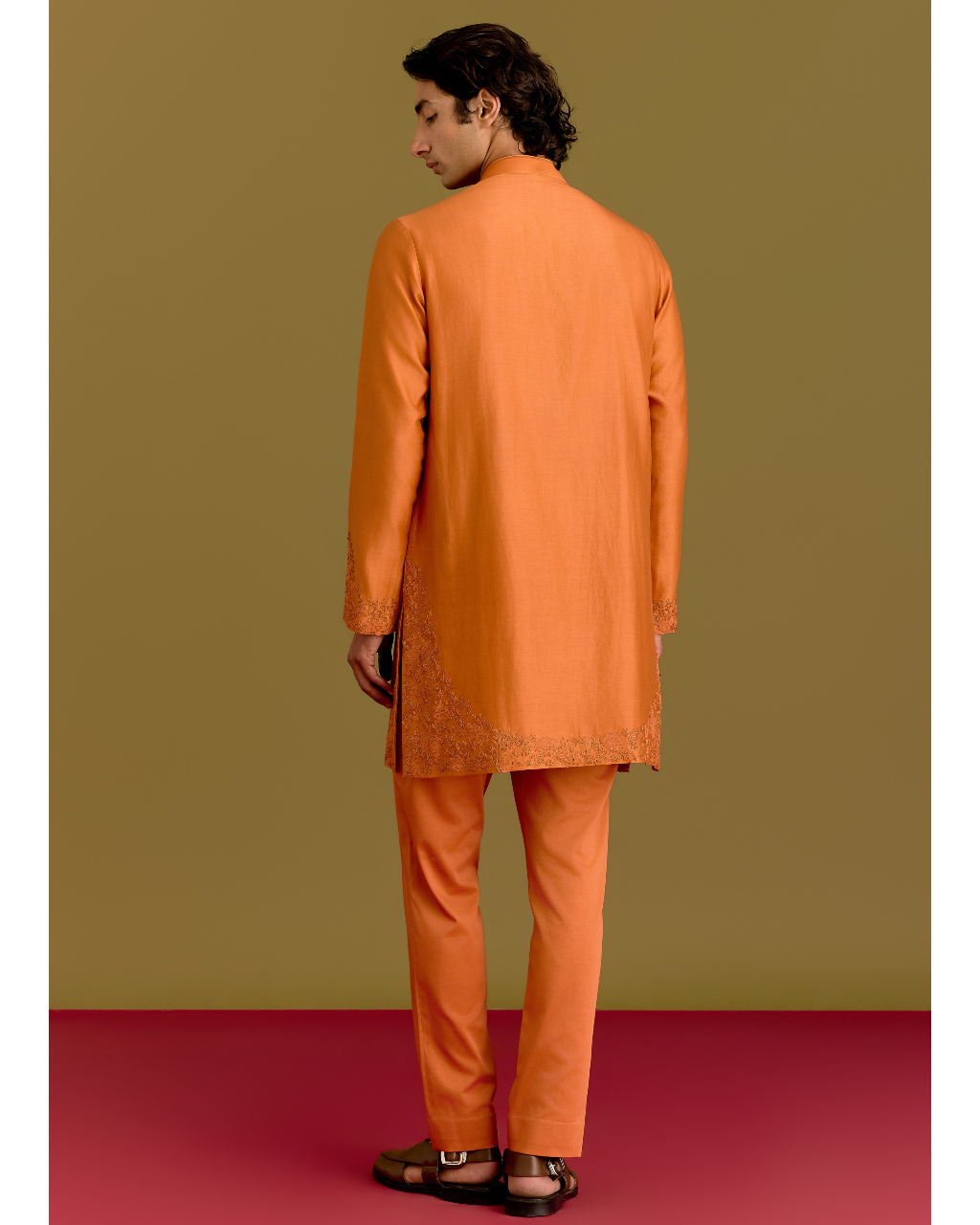 Orange Kurta Set