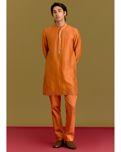 Orange Kurta Set