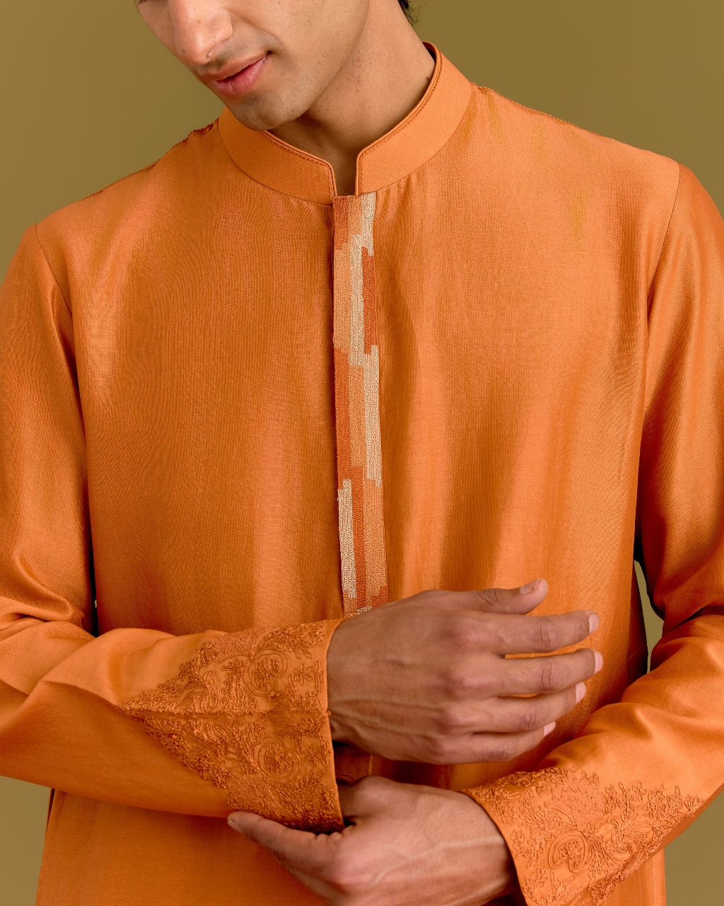 Orange Kurta Set