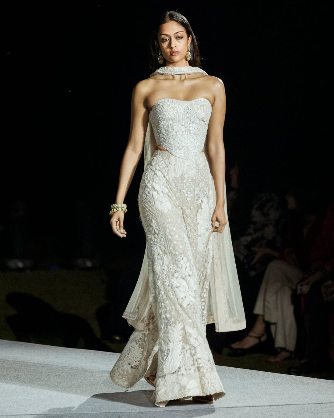 Ivory Pia Sharara Set