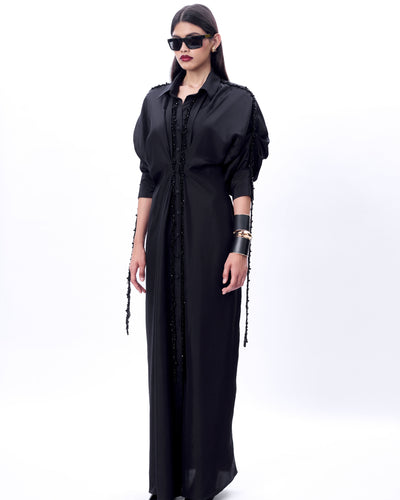 Black Embroidered Eve Dress
