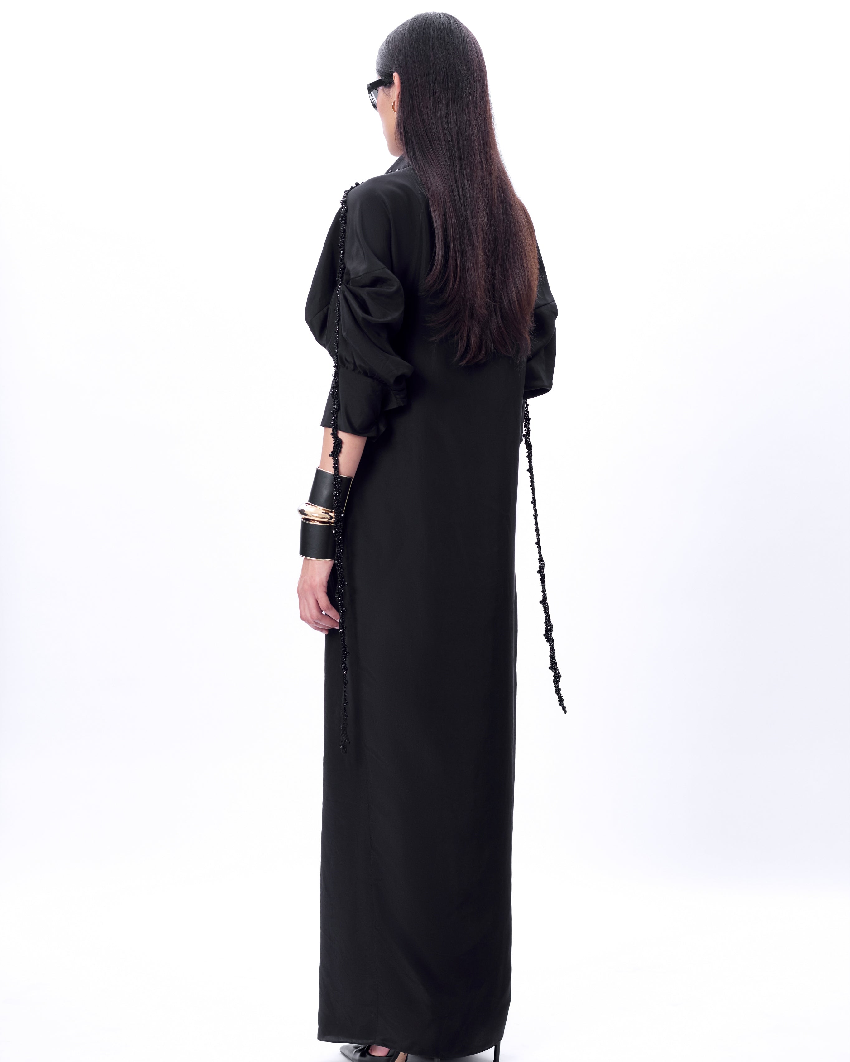 Black Embroidered Eve Dress