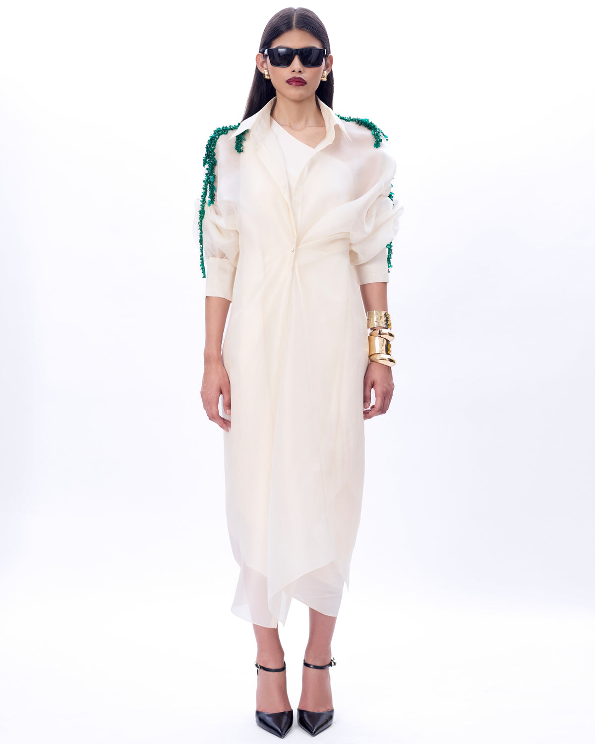 Embroidered Moulin Mimosa