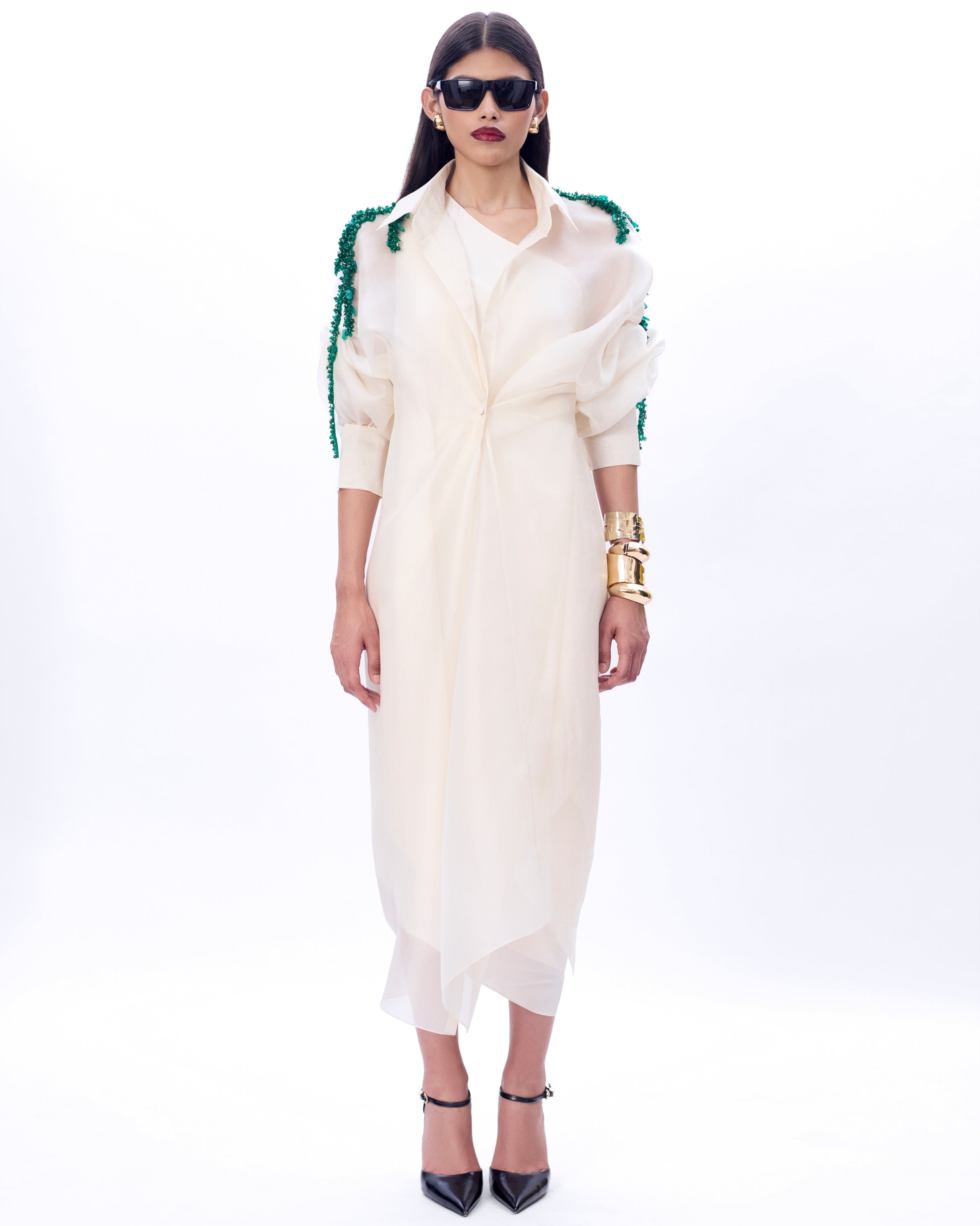 Embroidered Moulin Mimosa